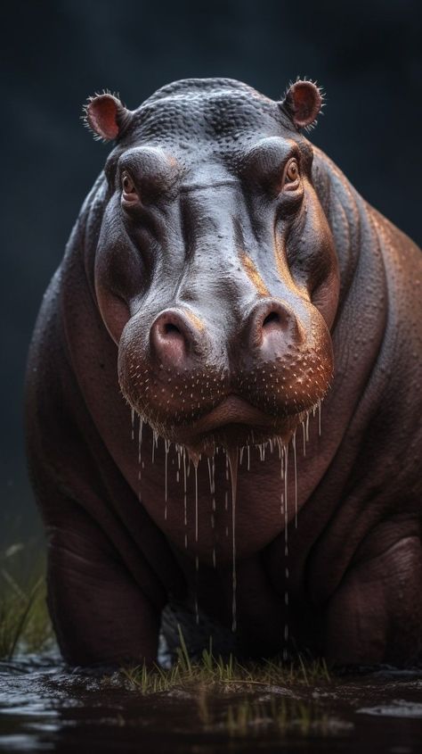 Wild Animals Hippos: The Cuddly Beasts of the River | Wildlife photography | Unique animals The hippo is a large, semiaquatic mammal native to sub-Saharan Africa. Although their name comes from the Greek for “river horse”, they spend most of their time underwater. Their closest living relatives are whales, dolphins, and pigs. Hippopotamus can’t swim, breathe underwater, or even float—but they have developed a tactic that lets them nap in the river. African Animals Photography, African Wildlife Photography, Animal Photography Wildlife, Wild Animals Photography, Africa Animals, Wild Animals Pictures, African Animals, Hippopotamus, Wonderful World