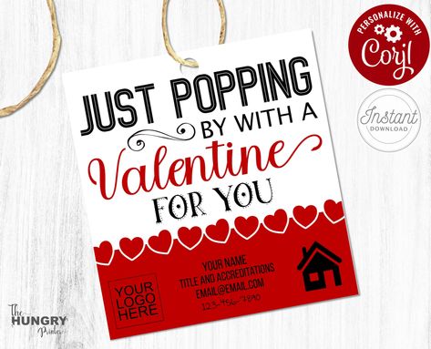 Excited to share this item from my #etsy shop: Pop By Valentine, Real Estate Valentine, Valentine Pop By, Real Estate Tags, Real Estate Marketing, Printable, Pop By Tags, Marketing Tags Valentine Pop Bys For Realtors, Valentines Realtor Pop By, Real Estate Valentines Day Pop By, Valentine Real Estate Popbys, Realtor Pop By Ideas Valentines Day, Valentine’s Day Pop Bys, Valentines Pop Bys, Valentine Pop By Ideas Real Estate, Realtor Marketing Gifts