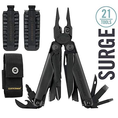 Leatherman Surge, Best Multi Tool, Leatherman Tool, Hvac Tools, Driver Accessories, Multi Tool Knife, Camp Knife, Survival Tools, Multi Tool