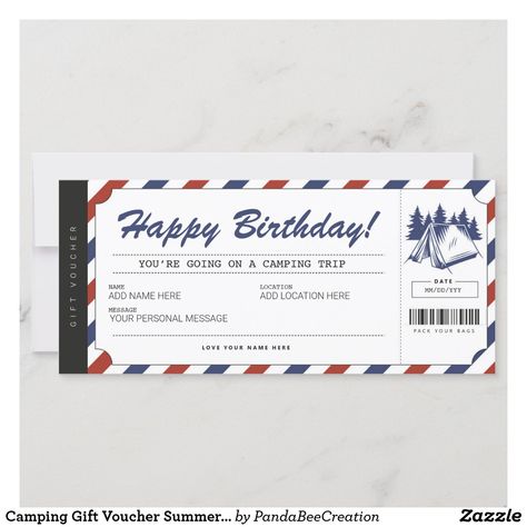 Plane Gifts, Have A Nice Trip, Zoo Birthday, Riding Lessons, Ticket Invitation, Red Gift, Gift Voucher, Camping Gifts, Birthday Surprise