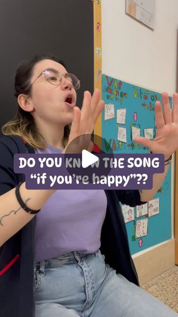 English and fun 🐻 on Instagram: "Do you know the song “IF YOU’re HAPPY”? We sang this song so many times that We wanted to create something new and special for us: 
.
Kids started to choose a feeling and they tried to create a funny way to sing about it! IT WAS AMAZING 😍🥲
.
So we add other brand new emotions to the old ones (happy, sad, angry, sleepy):
.
- IF YOU’re HUNGRY say GNAM GNAM
- IF YOU’re PROUD say OH YEY
- IF YOU’re IN LOVE say I LOVE YOU 
- IF YOU’re SICK say AUCH
- IF YOU’re CALM say OOOM
- IF YOU’re SILLY, MAKE A FACE 🤪
And many more..
.
They found out the “shorter” emotions to say, and create a move, a sentence, or a facial expression to convey that feeling!! 🤩😢😠🤫🤤😵‍💫
.
And I was really surprised they could do it all by their own 🐣🤍 I was so PROUD I said OH YEEE If You’re Happy And You Know It, Emotion Faces, Preschool Songs, A Sentence, Circle Time, Facial Expression, Happy We, Feeling Sick, New Start