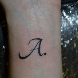 A Tattoo Letter For Men, A Font Tattoo, A Tattoo Letter Initial, Letter A Tattoo Ideas, A Initial Tattoo, A Tattoo Letter, A Letter Tattoo, Letter A Tattoo, A Tattoos