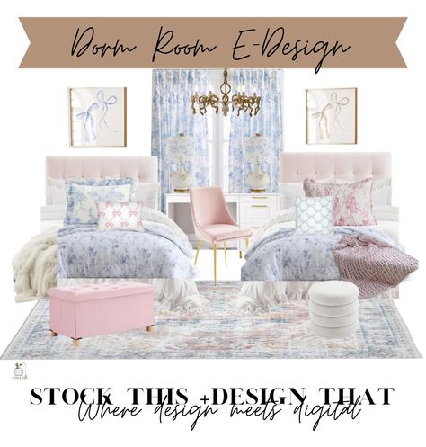 ✨Exciting news!✨ We added some Love Shack Fancy vibes to our dorm room and girl room collections! 💕🌹🌷 👉🏻stockthisdesignthat.com - purchase your e-design package for $250 and we’ll send you all of the links to the products and help you get your dorm room put together! We’ll also send you an essentials cheat sheet✏️ #loveshackfancy #dormroom #girlsdormdecor #girlsroom Love Shack Fancy Dorm Room, Love Shack Fancy Bedroom Aesthetic, Love Shack Fancy Dorm, Loveshackfancy Room, Loveshackfancy Bedroom, Love Shack Fancy Bedroom, Cute Bedspreads, Coquette Bedroom, Fancy Bedroom