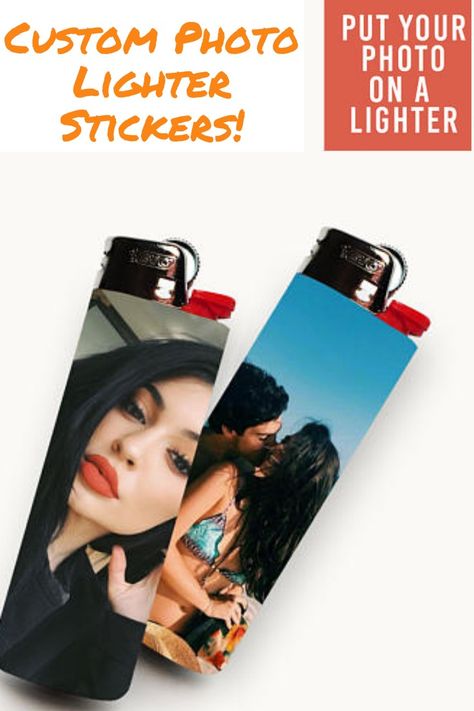 Lighter For Boyfriend, Customized Lighters Diy, Custom Lighter For Boyfriend, Customized Lighters For Boyfriend, Lighter With Picture On It, Bic Lighter Crafts Diy, Custom Bic Lighters, Personalized Lighters, Picture Crafts