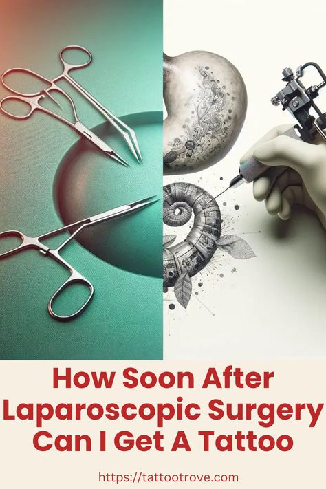 How Soon After Laparoscopic Surgery Can I Get A Tattoo Surgery Tattoo, Top Surgery, Scar Tattoo, Knee Replacement Surgery, Laparoscopic Surgery, Magic Tattoo, Tattoo Care, Knee Replacement, After Surgery