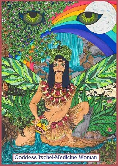 Ix Chel Goddess, Ixchel Goddess, Goddess Ixchel, Ix Chel, Rainbow Goddess, Divine Feminine Spirituality, Medicine Woman, Fairy Artwork, Divine Mother