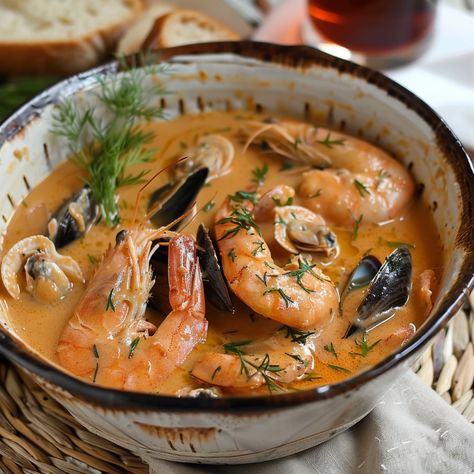 ## Taste the sea on your plate: Creamy and tasty seafood sauce *Ingredients :* * 400 g of seafood of your choice (shrimp, mussels, scallops, etc.) * 2 chopped shallots * 1 clove of garlic, chopped * 2 tablespoons of butter * 2 tablespoons of flour * 300 ml of liquid crème fraîche * 100 ml dry white wine * 1 teaspoon of powdered fish stock * Chopped fresh parsley * Salt and pepper from the mill *Preparation :* 1. *Clean the seafood*: Rinse them thoroughly in cold water. Peel the shrimp and... Cajun Shrimp Scampi Recipe, Cajun Shrimp Scampi, Cook For One, Cajun Shrimp Recipes, Seafood Sauce, Shrimp Scampi Recipe, Scampi Recipe, Yummy Seafood, Fish Stock