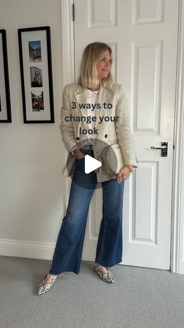 Claire Lopez on Instagram: "Game changers …   That’s your accessories, footwear and outerwear as they are the 3 areas you should invest in so you have the ability to create lots of different outfits that will take you from day to evening, smart to casual and in between 🙌🙌  One to save 📌  Tee @uniqloeurope  Jeans old @paige   Bags and scarves @ameliaroseaccessories  Belts @lovepinkroseuk  Jewellery @clea_silk   Utility jacket @thisiswhistles  Leather old @allsaints  Blazer old @mango  Cardigan old @bricksandstitches  Black knitted jacket old @zara  Sequin jacket old collab @lucydodwell_london  Blue jacket @goelia_official  Trench old @reserved  Puffa @uniqloeurope   Shoes  Trainers all old  Boots @mango  Snakeskin flats old  Silver heels @esskashoes  Tan sandals old @zara but still stock Mango Cardigan, Elevated Fashion, Old Boots, Knitted Jacket, Tan Sandals, Capsule Outfits, Sequin Jacket, Silver Heels, Different Outfits