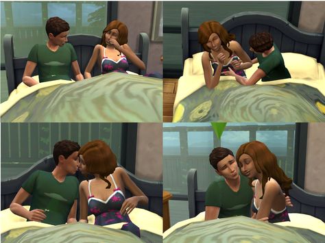 Mod The Sims - Pillow Talk After Woohoo (1.18) Sims 4 Romance Mods, Sims Woohoo, Sims Love, Sims 4 Beds, Sims 4 Couple Poses, Sims 4 Cheats, Sims 4 Challenges, Sims 4 Traits, Free Sims 4