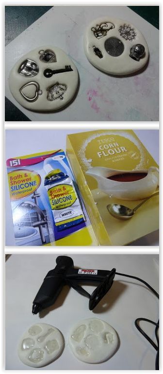 How To Make Your Own Silicone Molds ... using bathroom silicone from the hardware store & talc powder, baking powder or cornstarch. Use these & hot glue to make jewelry, appliques, etc... Make Your Own Silicone Molds, Making Clay, Glue Art, Art Coquillage, Astuces Diy, Jewelry Tips, Silicone Moulds, Clay Jewellery, Wear Necklaces