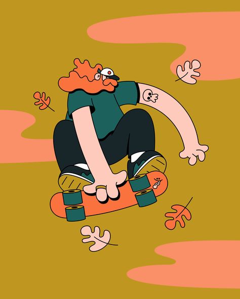 Fall 22 on Behance French Dispatch, Sneakers Illustration, Fun Characters, Working Drawing, Boy Illustration, Logo Project, Skater Boy, Illustration Agency, Motion Graphics Design