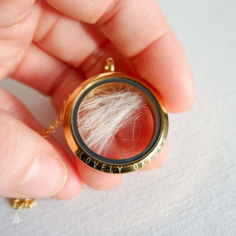 Pet fur memorial locket | Lock of hair personalised keepsake | Pet loss | Horse hair jewellery | Paw print pendant | Dog Cat hair necklace Cat Memorial Jewelry, Paw Print Pendant, Horse Hair Jewelry, Lock Of Hair, Hair Necklace, Suntan Lotion, Hair Jewellery, Memory Locket, Glass Locket