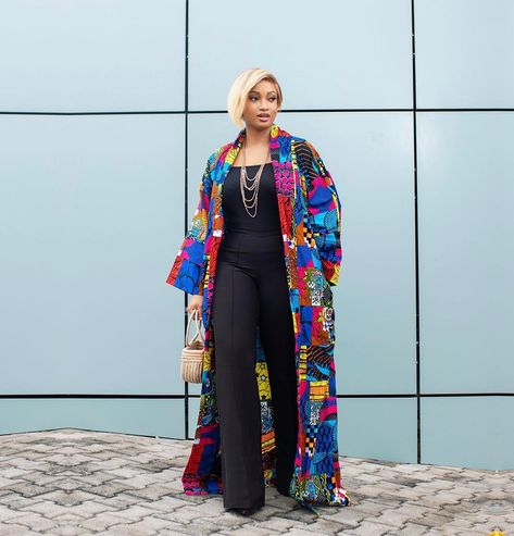 Elegant Wardrobe, Ankara Jackets, Cotton Kimono, African Fabric, Kimono Fashion, African Dress, African Print, African Fashion, Ankara