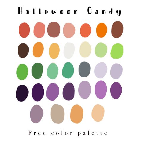 Bright Halloween Color Palette, Halloween Procreate Palette, Halloween Color Pallet Ideas, Halloween Color Combos, Halloween Pallete Color, Halloween Color Pallet, Nightmare Before Christmas Color Palette, Vintage Halloween Color Palette, Color Palette Halloween