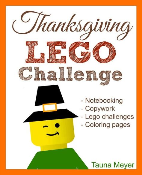 Thanksgiving Lego Challenge  (+ Free Printable Friday!) - http://www.proverbialhomemaker.com/thanksgiving-lego-challenge-free-printable-friday.html Thanksgiving Learning Activities, Homeschool Thanksgiving, Thanksgiving Learning, Thanksgiving Stem, Thanksgiving Activities For Kindergarten, Thanksgiving Lessons, Thanksgiving Stories, Thanksgiving School, Lego Challenge