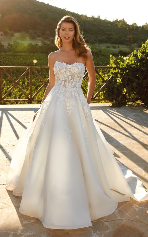 Strapless Wedding Dress Ballgown, Eddy K Wedding Dress, Eddy K, Sweetheart Wedding Dress, Designer Bridal Gowns, Wedding Dresses Strapless, Dress Designer, Princess Wedding, Perfect Wedding Dress