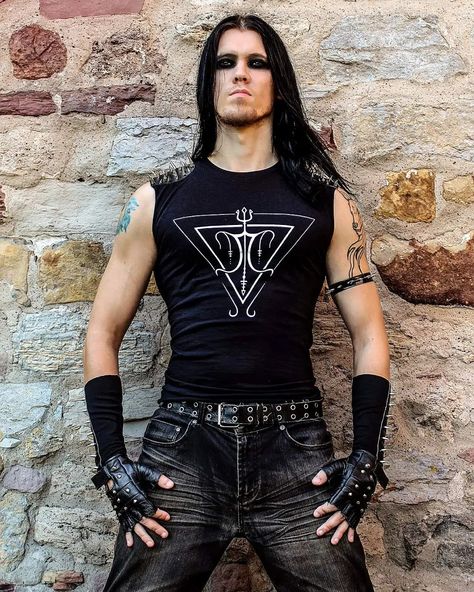 Metal Head Outfits Men, Metal Head Outfits, A Lot Of Followers, Metalhead Guy, Long Haired Men, Metal Outfit, Metal Shirt, Gothic Men, Metal T Shirts