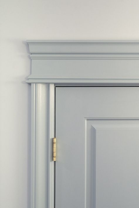 How to Select Millwork Profiles + The Trim I Chose - roomfortuesday.com Trim For Doorways, Trim Profiles Interior Design, Colonial Door Trim Interior, Door And Window Moulding Ideas, Custom Door Molding, Wall Millwork Detail, Double Trim Molding, Types Of Trim Moldings, Molding Design Door