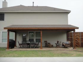 Shed Roof Patio Covers Gallery - Highest Quality Waterproof Patio Covers in Dallas, Plano and Surrounding Texas Tx. Back Porch Cover Ideas, Back Porch Roof Ideas, Patio Roof Ideas Attached To House, Lean To Patio Cover, Patio Covers Attached To House, Patio Overhang Ideas, Patio Coverings, Porch Cover, Patio Pavilion