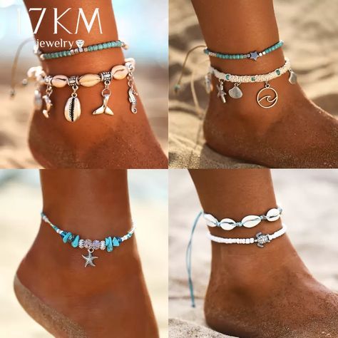 Boho Ocean, Surfergirl Style, Starfish Anklets, Star Anklet, Anklets For Women, Foot Bracelet, Summer Anklets, Ankle Jewelry, Anklets Boho