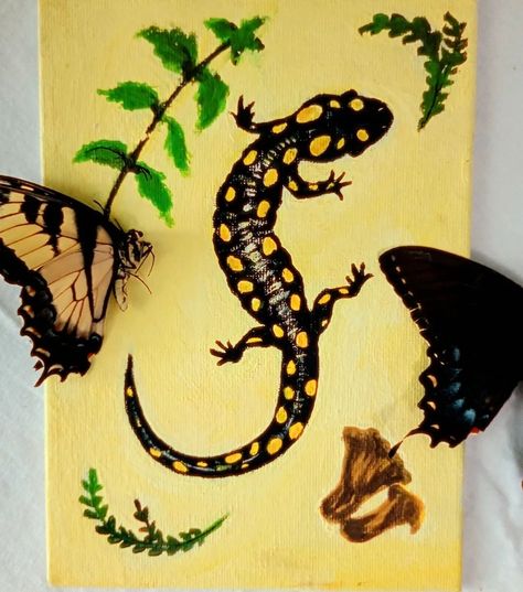 Some art #salamanderart #salamander #butterfly Salamander Wallpaper, Salamander Illustration, Paintings, Gifts, Art