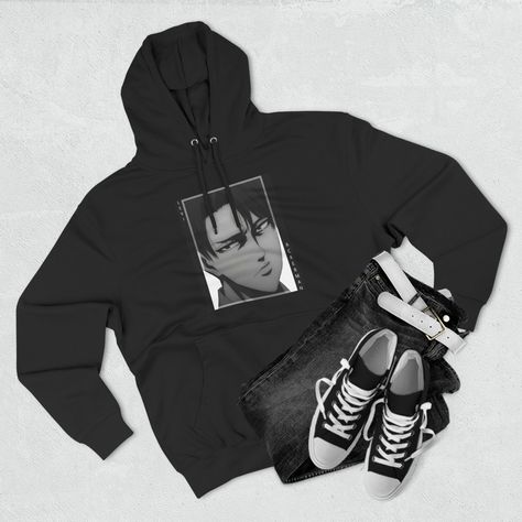 Beat the cold with this premium pullover hoodie that’s just the right layer of warm and cozy. Made with three-panel fleece lining, this pullover is double stitched for durability and roomy Levi Ackerman Hoodie, Demon Slayer Sweatshirt, Hunter X Hunter Hoodie, Attack On Titan Hoodie, Black Anime Print Hoodie Sweatshirt, Black Anime Print Crew Neck Sweatshirt, Levi Ackerman, Attack On Titan, Warm And Cozy