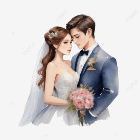 watercolor wedding cute couple watercolor wedding couple png Wedding Couple Cartoon Cute, Couple Png Image, Couple Watercolor, Wedding Couple Cartoon, Couple Png, Couple Clipart, Transparent Watercolor, People Faces, Drawing People Faces