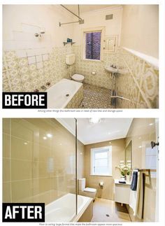 Before and after sma Old Bathroom Makeover, Budget Bathroom Remodel, Bathroom Transformation, Small Bathroom Makeover, Small Remodel, After Pictures, Budget Bathroom, Before And After Pictures, Bath Remodel