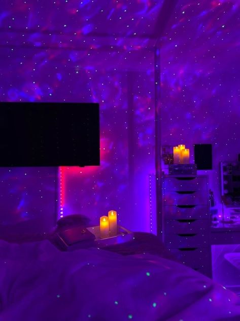 Galaxy Projector, Luxury Room Bedroom, Chill Room, Neon Room, Pinterest Room Decor, Redecorate Bedroom, Cozy Room Decor, Aesthetic Rooms, Room Redo