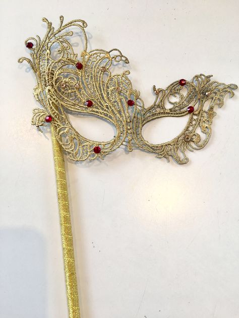 Masquerade Mask With Stick, Masquerade Theme Party, Ideas For Sweet 16, Ideas Para Xv, Couples Masquerade Masks, Masquerade Outfit, Masquerade Theme, Ball Mask, Party Masks