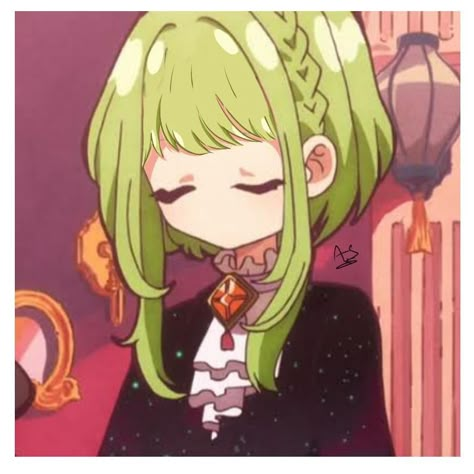 Sakura Nanamine Icon, Sakura Nanamine, Toilet Bound Hanako, Toilet Bound Hanako Kun, Toilet Bound, Blue Box, Green Hair, Green, Anime