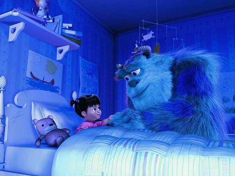 Monsters Inc. I love this movie. I hope my kids never get tired of watching it with me. Sullivan Y Boo, Buu Monster Inc, Monster Company, Sully And Boo, Monster Co, Sully Monsters Inc, Monsters Inc Boo, Disney Monsters, Disney Pixar Movies