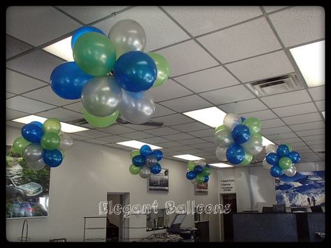 Dance Floor, Ceiling decor & Balloon Walls — Elegant Balloons Dance Floor Balloons, Balloon Chandelier Party Ideas, Balloon On Ceiling Decor, Office Balloon Decoration, Hanging Balloons From Ceiling, Dance Floor Ceiling Decor, Ceiling Balloon Decorations, Balloon Ceiling Decorations, Classroom Ceiling