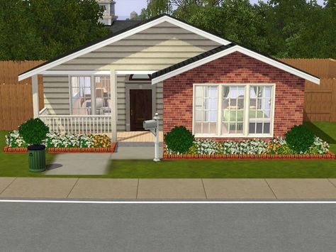 Sims3 House, Sims 3 Houses Ideas, Sims 2 House, Preppy Stickers, Sims Building, Sims House Plans, Sims Four, The Sims 2, Starter Home