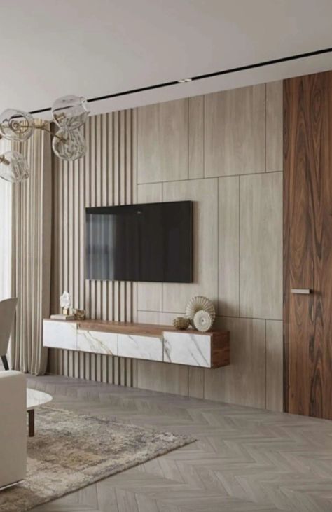 Modern Tv Room, Modern Tv Unit Designs, Tv Unit Design Modern, Tv Unit Decor, Tv Unit Interior Design, Living Tv, Wall Tv Unit Design, Living Room Tv Unit Designs, Living Room Tv Unit