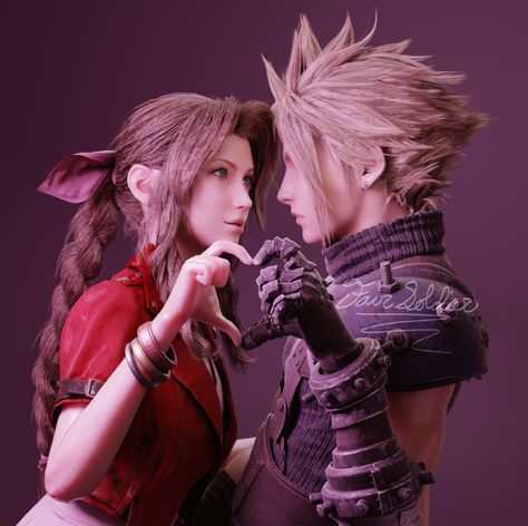 FairSoldier Cloud X Aerith, Fantasy Photoshoot, Ffvii Rebirth, Ff7 Remake, Final Fantasy Cloud Strife, Final Fantasy Cloud, Final Fantasy Xii, Advent Children, Final Fantasy Artwork