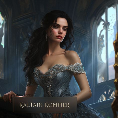 Kaltain Rompier was a Lady of Adarlan and an interest to Duke Perrington due to her strong magical bloodline. Duke Perrington, Kaltain Rompier, Throne Of Glass Characters, Queen Of Shadows, Throne Of Glass Fanart, Aelin Ashryver Galathynius, Aelin Galathynius, Throne Of Glass Books, Crown Of Midnight