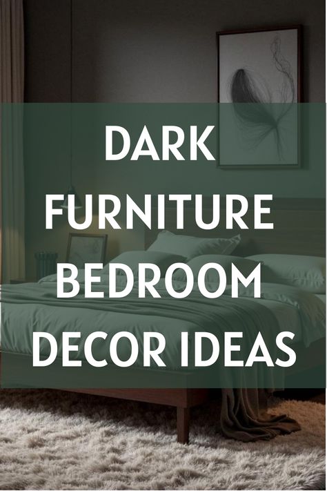 Dark Furniture Bedroom Decor Ideas Bedroom Decor With Dark Furniture, Decor With Dark Furniture, Bedroom Decor Dark Furniture, Dark Walnut Furniture, Dark Furniture Bedroom, Wood Furniture Bedroom Decor, Cherry Wood Bedroom, Wood Bedroom Decor, Dark Wood Bedroom Furniture