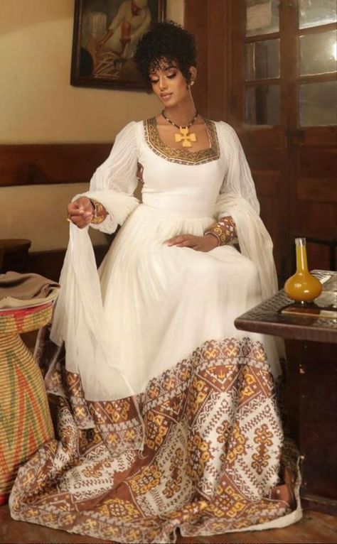 Ethiopian cultural dress Ethiopian Wedding Dress, Eritrean Dress, Ethiopian Wedding, Ethiopian Clothing, Habesha Dress, Ethiopian Traditional Dress, Ethiopian Dress, Habesha Kemis, New Traditional