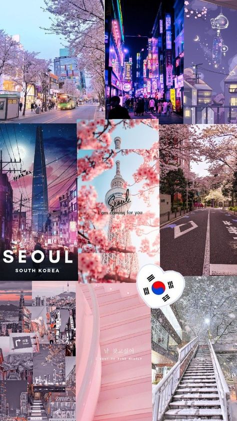 pleas folow me 💖 South Korea Pink Aesthetic, Korea Wallpaper Aesthetic Iphone, Korea Astethic, South Korea Travel Aesthetic, Aesthetic Korea Wallpaper, South Korea Aesthetics, Seoul Aesthetic Wallpaper, South Korea Wallpaper, Korean Aestethic