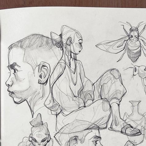 Loish Sketchbook, Loish Sketch, Art Studies Sketchbook, Growing Up Art, Loish Art, Loose Sketching, Loose Sketches, Reference For Art, Character Sketchbook