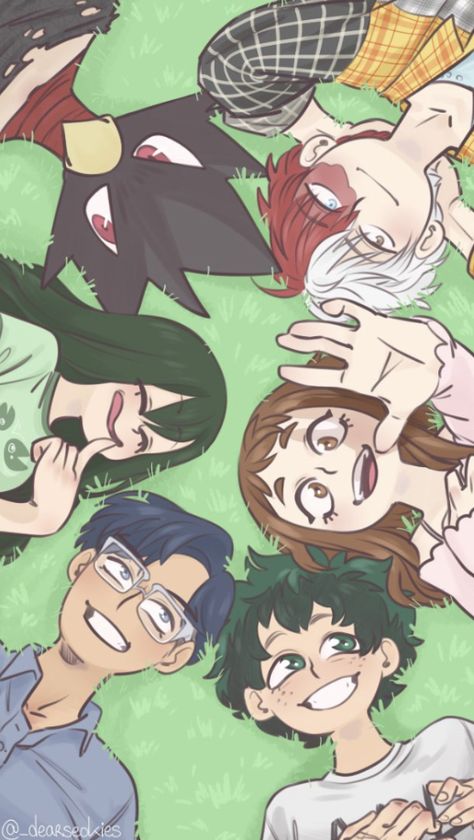 Dekusquad Wallpaper, Deku Squad Fanart, Dekusquad Fanart, Bkdk Fanart Cute, Deku Squad, Mha Memes, Boku No Academia, Ochako Uraraka, Anime Songs