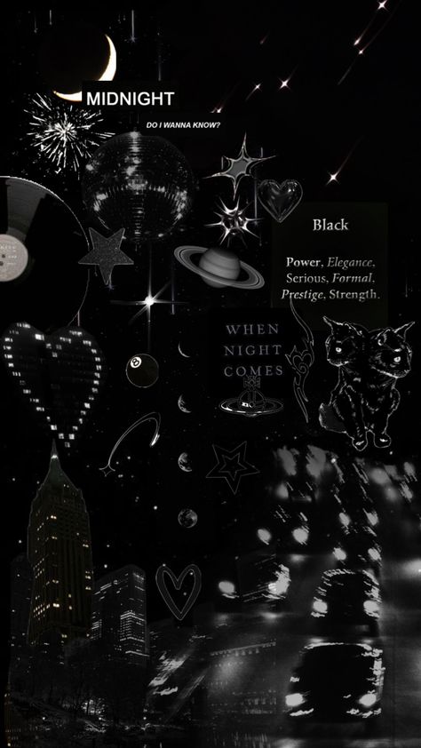 #black #blackaestheic #wallpaper #stars #nightvibe #night #nightcore #nightluxe Do I Wanna Know, Kitty Drawing, Hello Kitty Drawing, Night Vibes, Black Power, Create Collage, The Prestige, Creative Play, Wallpaper Backgrounds