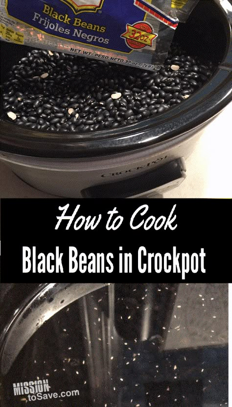 Black Beans In Crockpot, Beans In A Crockpot, Homemade Black Beans, Cook Black Beans, Beans Recipe Crockpot, Dry Beans Recipe, How To Make Beans, Black Cook, Beans In Crockpot