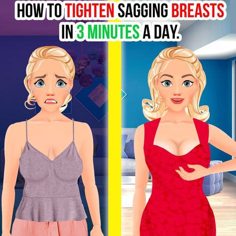 3-min workout to lift your bust naturally | Keep the ta-tas tight with our 6 breast-firming exercises! | By Fabiosa Belle How To Get Bigger Bust, Breast Firming Exercises, Pectoral Muscles, Back Stretches For Pain, Breast Workout, Daily Yoga Workout, Fat Workout, Healthy Advice, Shoulder Muscles