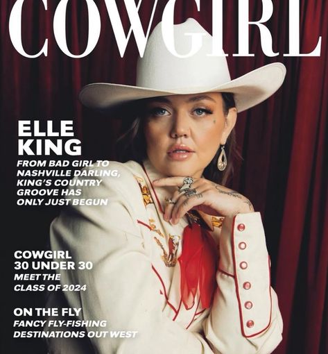 Ella King wearing Boot Barn for cover shoot with Cowgirl Magazine Elle King, Granny Square Projects, Cowgirl Magazine, Magazine Contents, Boot Barn, Cowgirl Aesthetic, Crochet Magazine, April 2024, Creative Inspiration