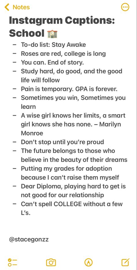 School Instagram captions School Life Captions, Instagram School Captions, Recognition Caption Ideas, School Bio Instagram, Study Bio Instagram, Work Ig Captions, First Day Of School Captions Instagram, Study Captions Instagram, University Captions For Instagram