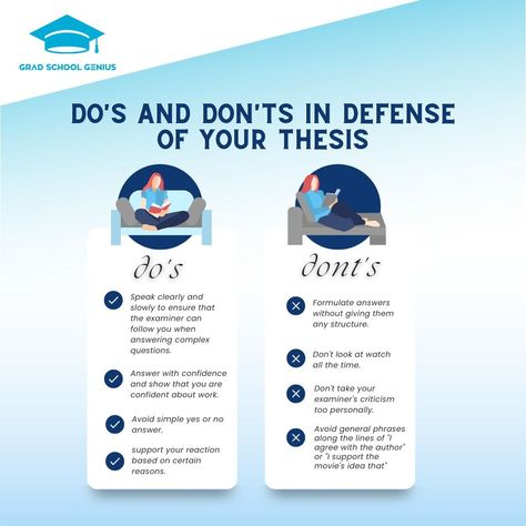 Are you preparing for your thesis defense? Make sure you know what to do—and what not to do. This handy guide will help make sure you put your best foot forward and make a great impression on your examiners! Thesis Defense, Personal Essay, Mba Student, Best Essay Writing Service, Essay Writer, Good Essay, Research Studies, Choose Wisely, Grad School