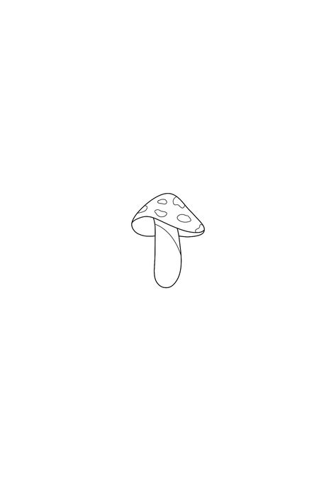 Small Mushroom Tattoo Ideas, Toadstool Tattoo, Mushroom Tattoos Simple, Tiny Mushroom, Mushroom Tattoos, Desenho Tattoo, Fine Line Tattoos, Line Tattoos, Simple Tattoos