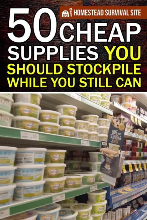 In today's uncertain times, it's more important than ever to be prepared for anything. That's why we've created this essential list of 50 cheap supplies you should stockpile while you can. From long-lasting food items to important hygiene products, our comprehensive guide will help ensure you have everything you need to face any challenges life may throw your way. Read on to discover the best bargains that could make all the difference in an emergency situation. Stock Pile Food List, Survival Foods That Last Forever, Stockpiling Food, Fitness Cake, Emergency Preparedness Items, Survival Prepping Diy, Emergency Preparedness Food Storage, Best Survival Food, Prepper Supplies